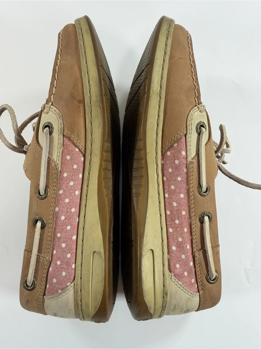 Sperry Top Sider Leather Boat Shoes in Tan
